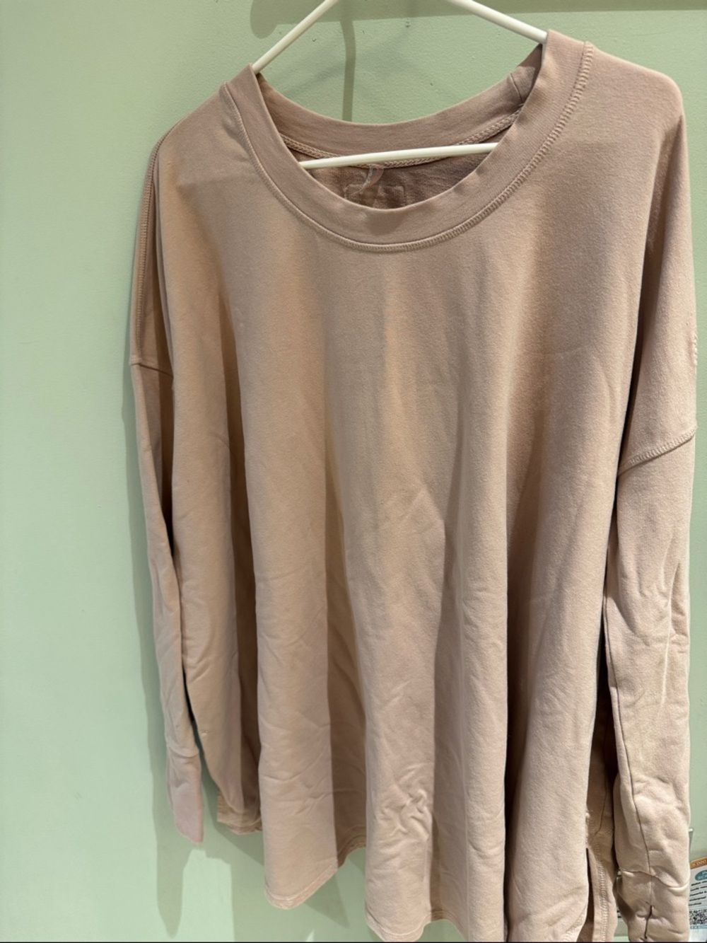 FP Movement Women’s Relaxed Crewneck Long-Sleeve Top - pink
